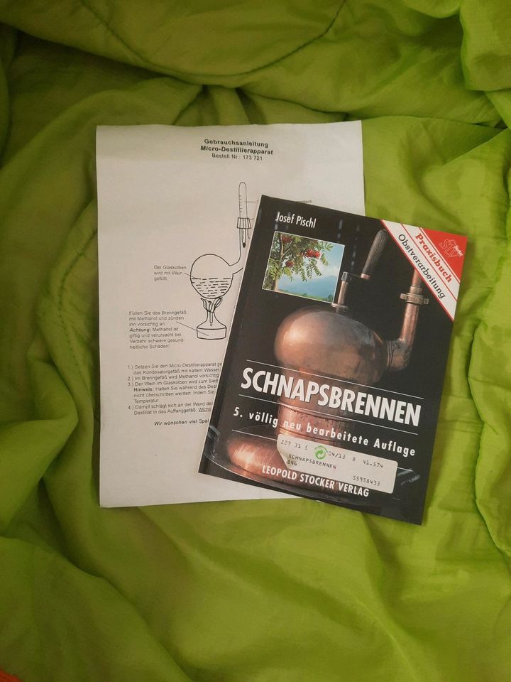 Micro Destillier Apparat neu & Buch Schnapsbrennen, Kondensator in Schiltberg