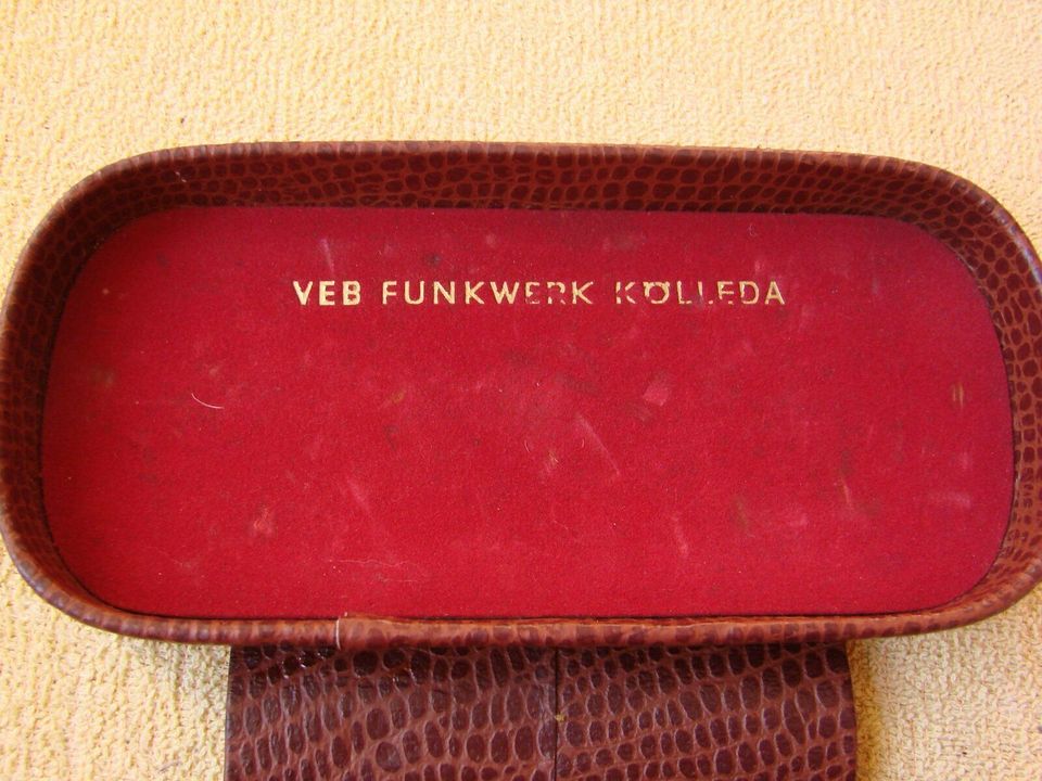 Etui Hörgerät Tonor - VEB Funkwerk Kölleda DDR Schachtel Gerät #1 in Nordhausen