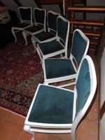 Stühle gepolstert  Weiß Blau  6 Stück Baujahr 1974 Baden-Württemberg - Zell am Harmersbach Vorschau