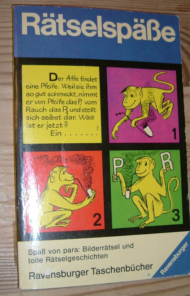 Rätselspäße Rätsel, Ravensburger Taschenbücher Verlag, 1980 in Dietfurt an der Altmühl