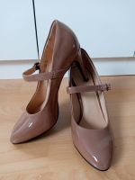 Pumps / Mary Janes in Lacklederoptik Gr.40 NEU beige nude Rheinland-Pfalz - Limburgerhof Vorschau