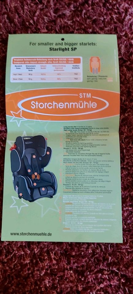 Storchenmühle, Kinderautositz, Starligt SP in Liebschützberg