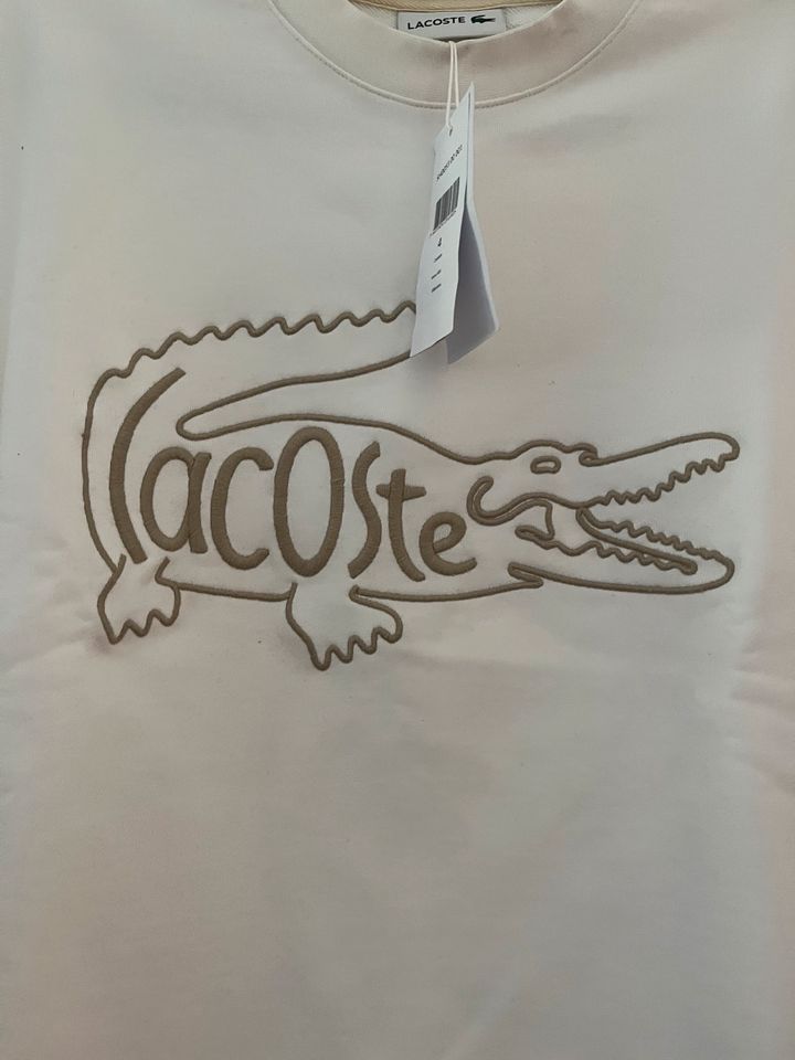 Weißer LaCoste Kapuzenpullover in Berlin