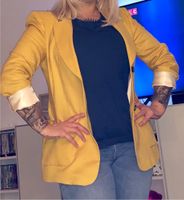 Zara Leinen-Blazer Jacke gelb XL Sachsen-Anhalt - Dessau-Roßlau Vorschau