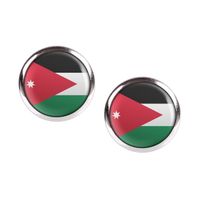 Mylery Ohrstecker Paar mit Motiv Jordanien Jordan Amman Flagge si Hessen - Trendelburg Vorschau