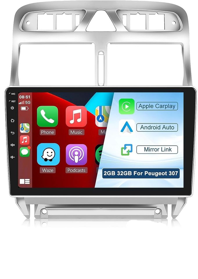 NEU 9" Android 13 Autoradio GPS Navi Wifi MP3 für Peugeot 307 Bluetooth USB RDS Carplay in Dortmund