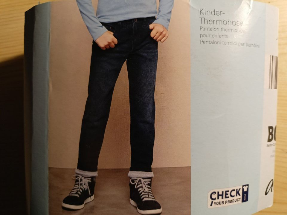 Kinder Thermohose Jeans Thermojeans NEU in Gr. 146 navy blue in Plankstadt