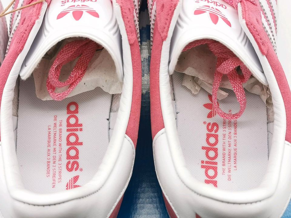 Adidas Gazelle 85 Pink Fusion Weiß Rosa Girl Frauen EU:40 2/3 in Jena