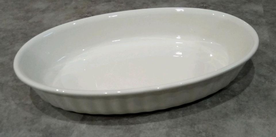 Villeroy & Boch Auflaufform Bianco ca 41 x 26,5 cm oval in Perl