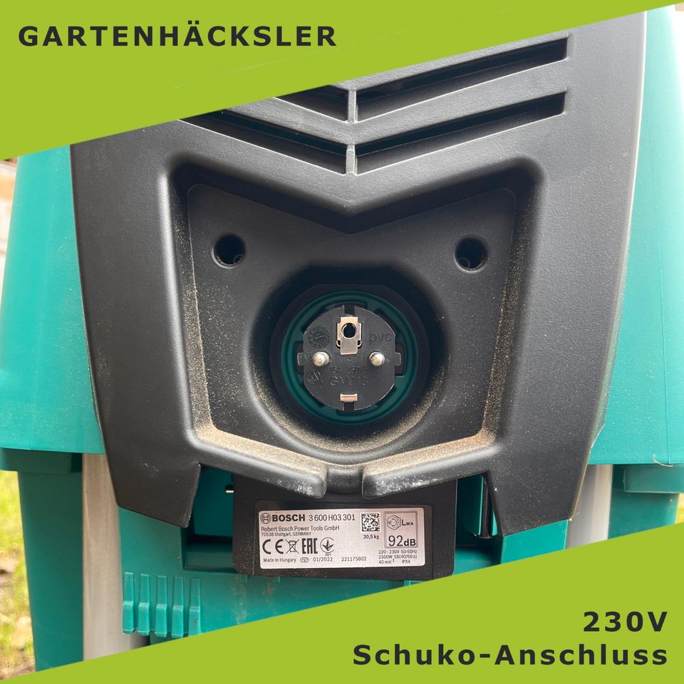 Gartenhäcksler, Häcksler - Bosch AXT 25 TC - Mieten - Vermietung in Lützen