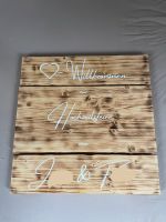 Willkommen Schild Hochzeit Feier Holz - anpassbar -Deko Nordrhein-Westfalen - Brühl Vorschau