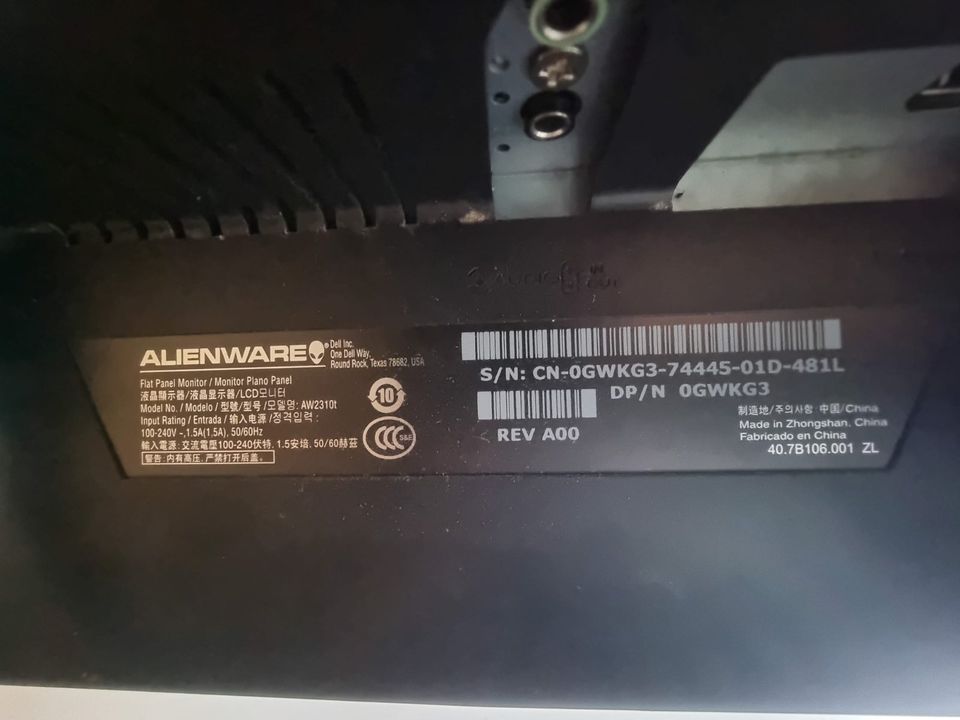 Alienware aw2310t Bildschirm Monitor 23 Zoll full HD gaming 100 in Schömberg b. Württ