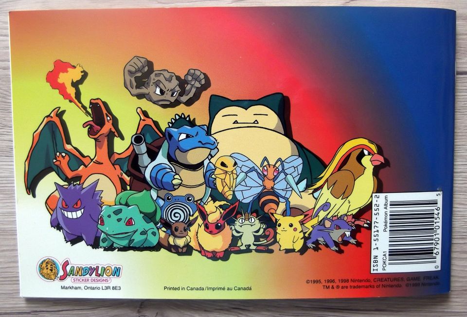 Vintage Pokémon Sticker Album Gotta catch 'em all! 1999 Nintendo in Augsburg