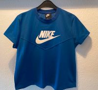 NIKE Sportshirt - blau mit großem Logo Nordrhein-Westfalen - Ense Vorschau