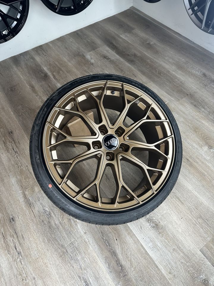 FF Wheels FF01 19 Zoll Allwetterreifen für Audi A3 A4 TT S3 RS3 8P 8V GY 8Y S4 B5 B6 B7 8E 8H TTS TTRS 8J 8S FV Felgen Reifen Räder bronze ABE sline sportback avant TDI S Ganzjahr NEU Kompletträder in Neckarsulm