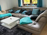 Echtleder Sofa Graubraun, Wohnlandschaft Nordrhein-Westfalen - Paderborn Vorschau