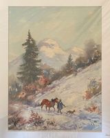 Gemälde Acryl - Winter Wanderung 70x30 Baden-Württemberg - Pfullingen Vorschau