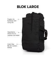 Rucksack pinqponq Blok large neuwertig 40-45 ltr. schwarz Bonn - Poppelsdorf Vorschau