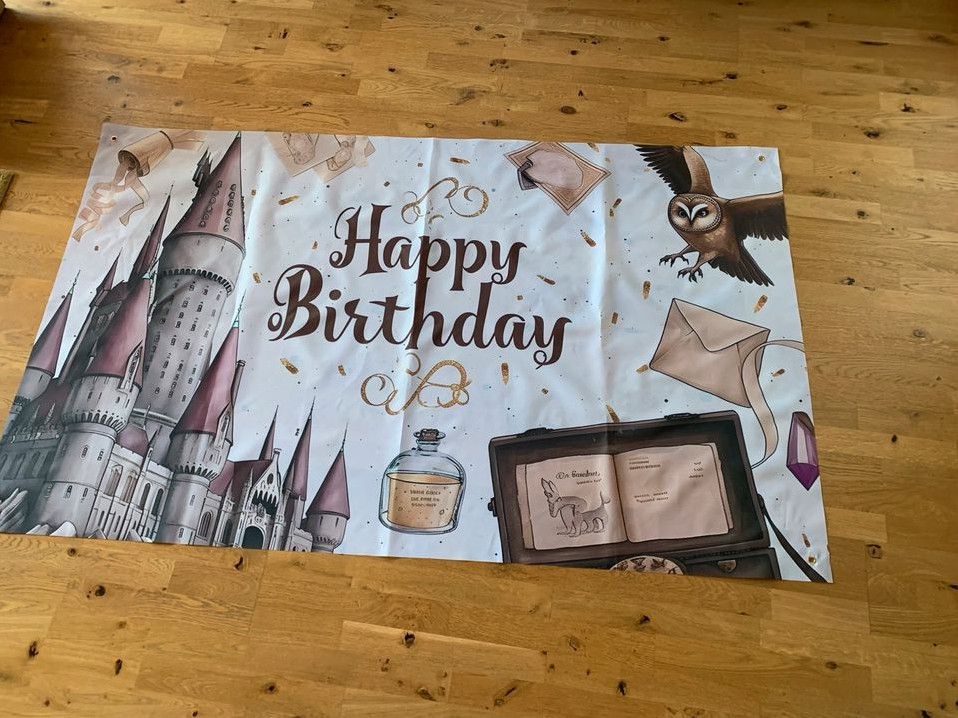 Harry Potter Deko für Geburtstags-Party, Banner, Girlande,Sticker in Hausach