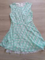 Gepunktetes Kleid weiß, mintgrün neu mit Spitze Größe M Niedersachsen - Holzminden Vorschau