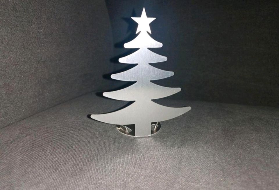 Teelichthalter silber Tannenbaum Weihnachten in Schwieberdingen