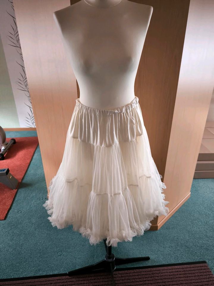 Brautkleid ivory Elfenbein Rockabilly 3/4 Kleid in Illingen