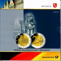 2 Euro Bundesländer Gedenkset 2010 Bremen Saarland - Perl Vorschau