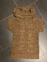 Braun-silberner Kurzarm-Pullover mit Langkragen, Größe 140 Marburg - Wehrda Vorschau