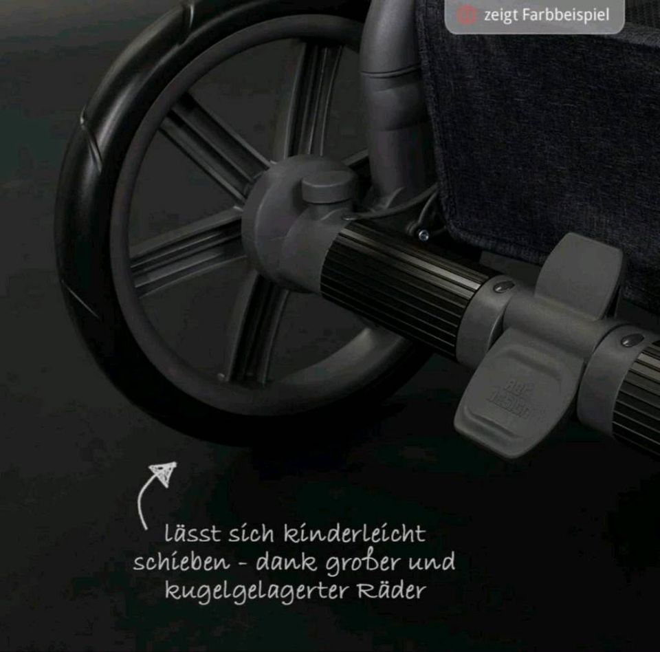 ABC Design Kombi-Kinderwagen Turbo 4 - inkl. Babywanne, Sportsitz in Velbert