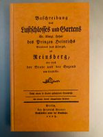 Nachdruck: Beschreibung Lustschloß & Garten zu R(h)einsberg Thüringen - Weimar Vorschau
