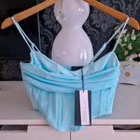*NEU* Bershka Top türkis bauchfrei Korsett Gr. XL Oberteil West - Unterliederbach Vorschau
