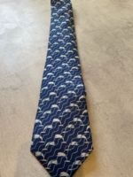 Hermès Krawatte / blau mit Delfin / 100% Seide Niedersachsen - Wolfenbüttel Vorschau