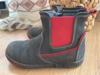 Lamino Leder Stiefel Chelsa Boots schwarz rot, Größe 29, Echtlede Bayern - Münchsteinach Vorschau
