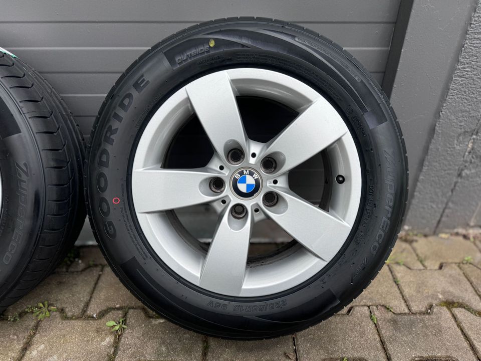 4 Neu Sommer Reifen 225/55/R16 mit Original BMW Felgen E60 E61 in Walldorf