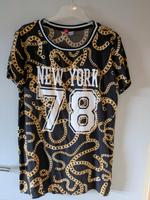 Shirt T-Shirt Longshirt gr. 38 schwarz Gold H&M Nordrhein-Westfalen - Kalkar Vorschau