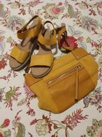 Gabor Sandaletten Gr. 6 plus Handtasche in passendem Gelb Rheinland-Pfalz - Mainz Vorschau