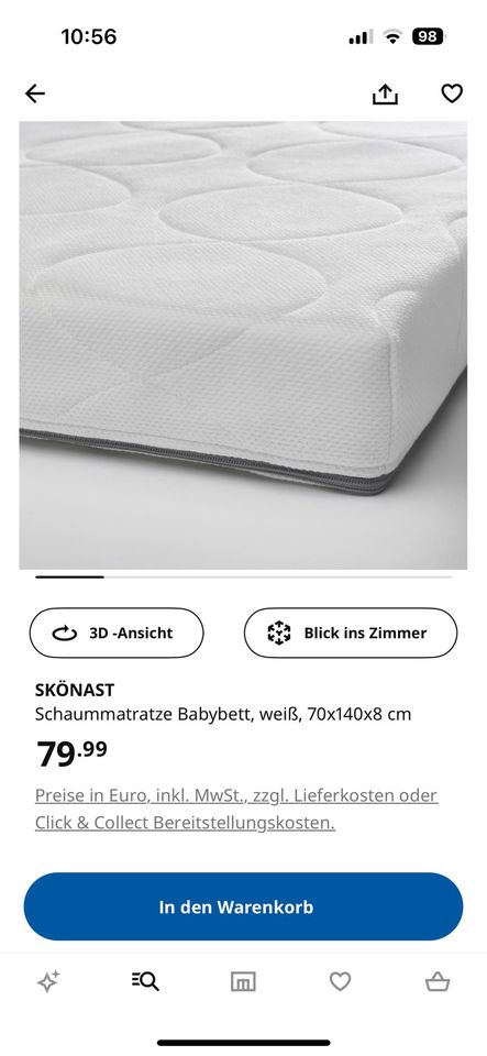 Kindermatratze Ikea in Möckmühl