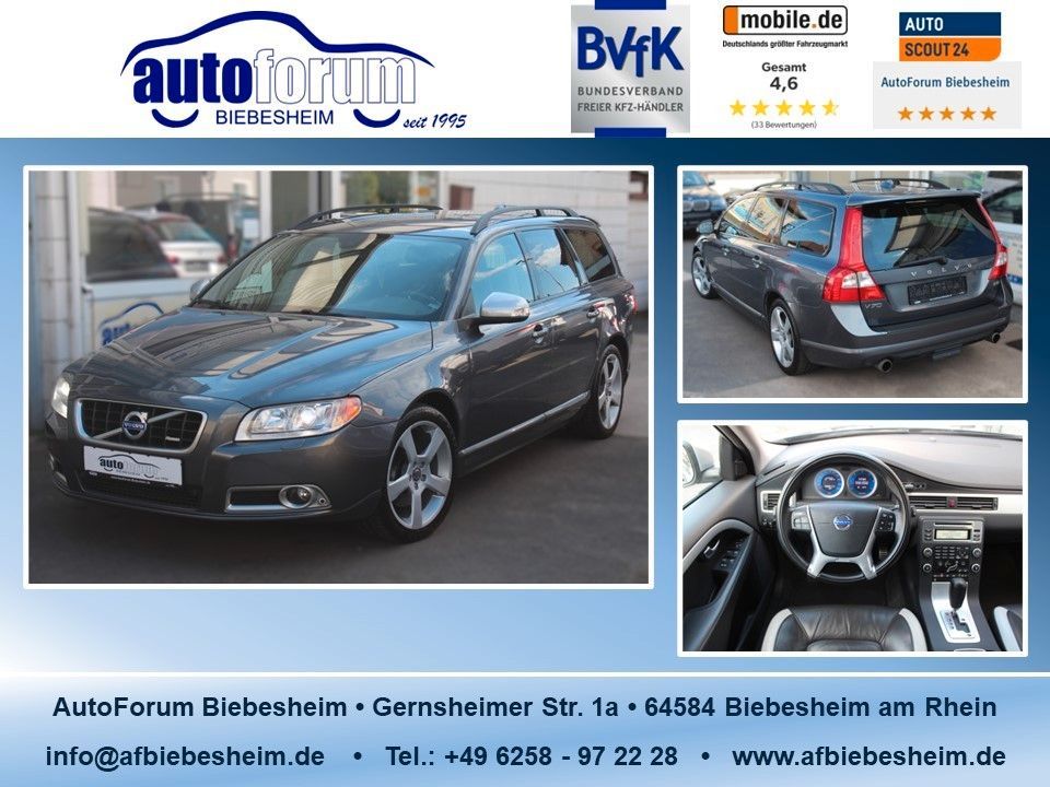 Volvo V70 2.4 D5 Edition R-Design Leder*Bi-Xenon*AHK in Biebesheim