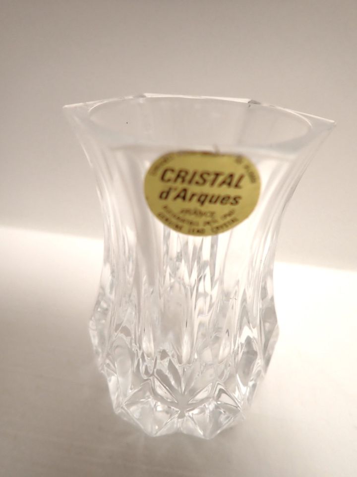 Vintage Kristall und Glas Deko Paket Vase Salznapf Kerzenständer in Geldern