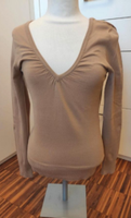 H&M Langarmpulli mit V-Ausschnitt, Farbe Hellbraun, Gr. S Bayern - Dittelbrunn Vorschau