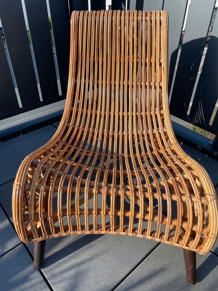 2 x Sessel Rattan Natur  Sessel Breite x Tiefe x Höhe: ca. 74 cm in Olpe