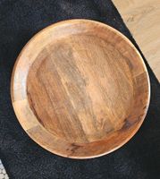 Deko Schale Teak Tablett Holz Teller XXL 50cm Nordrhein-Westfalen - Alpen Vorschau