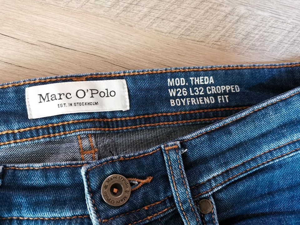 Marc O´Polo Boyfriend Jeans "Theda", W26/L32, blau, neuwertig in Vaihingen an der Enz