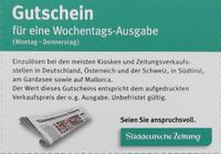 Süddeutsche Zeitung/SZ: Coupon für 1 Werktagsausgabe (Mo-Do) Bayern - Bad Birnbach Vorschau