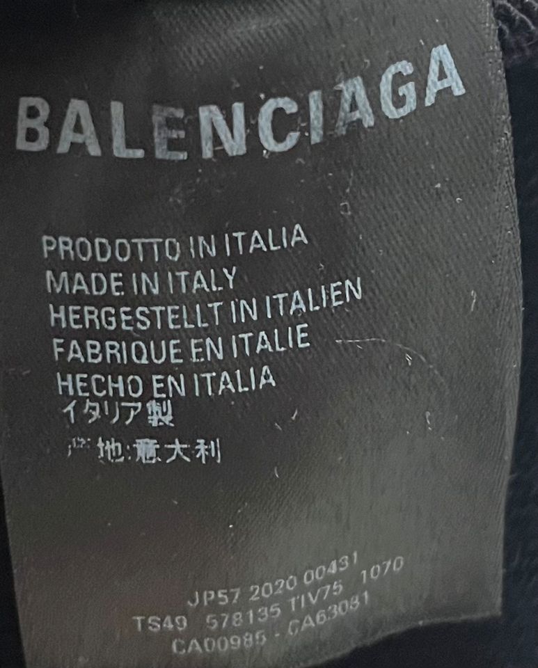 Balenciaga Crew Hoodie schwarz S Unisex inkl Versand in Nürnberg (Mittelfr)