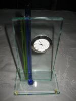 Original Designer Glasuhr Uhr Standuhr Weinfurtner, das Glasdorf Rheinland-Pfalz - Birkenheide Vorschau