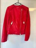 Guess Jacke Lederjacke rot Rüschen biker jacket Hessen - Fulda Vorschau