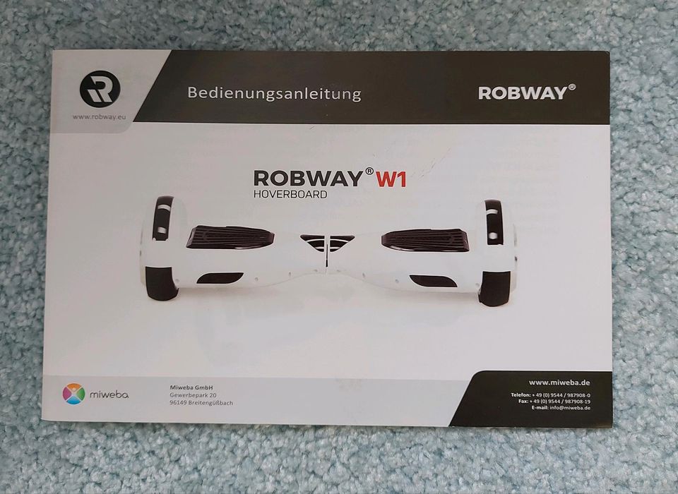 Hoverboard ROBWAY W1 E-Balance Board Scooter Elektro Roller Weiß in München