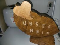 Deko/Geschenk "Unser Heim" massiv Holz Sachsen-Anhalt - Haldensleben Vorschau