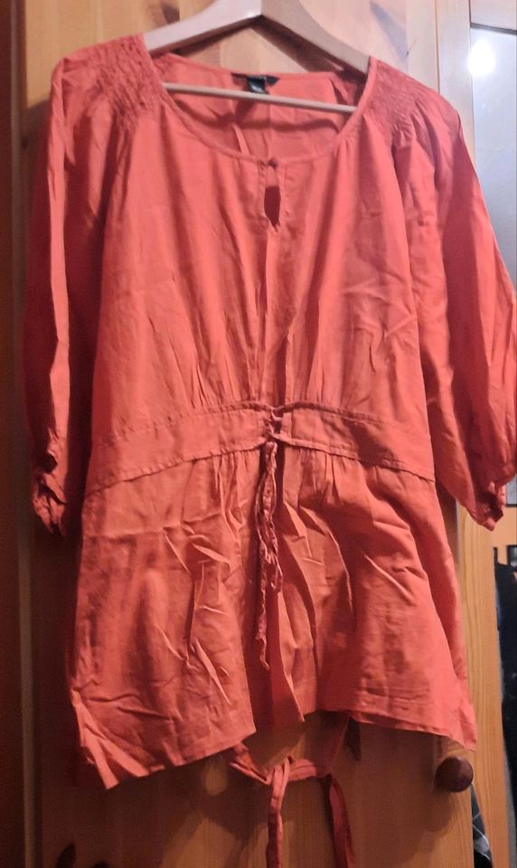 H&M BiB SOMMERBLUSE 52, Orange rot in Syke